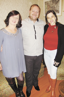 Festa de niver: Silvana Alves, Vicente Raimundini e Edna de Paula
